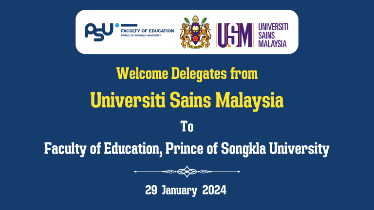 Welcome Delegates from Universiti Sains Malaysia