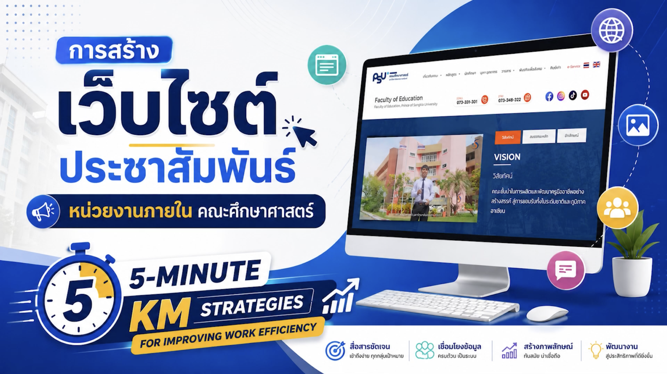 การสร้างเว็บไซต์เพื่อการประชาสัมพันธ์หน่วยงานภายในคณะศึกษาศาสตร์